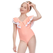 The New One-piece Flashing Girls Swimwear New Children's Swimwear