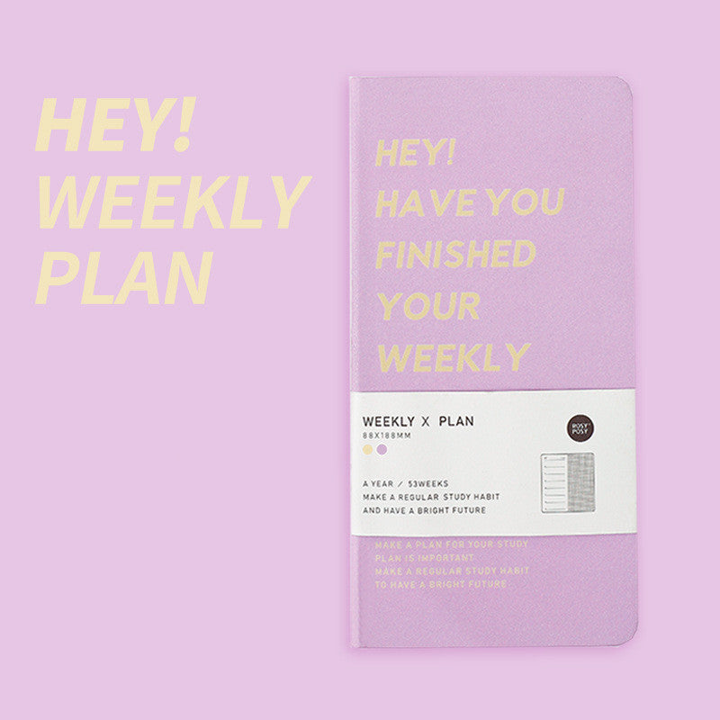 Weekly Plan Diary Manual