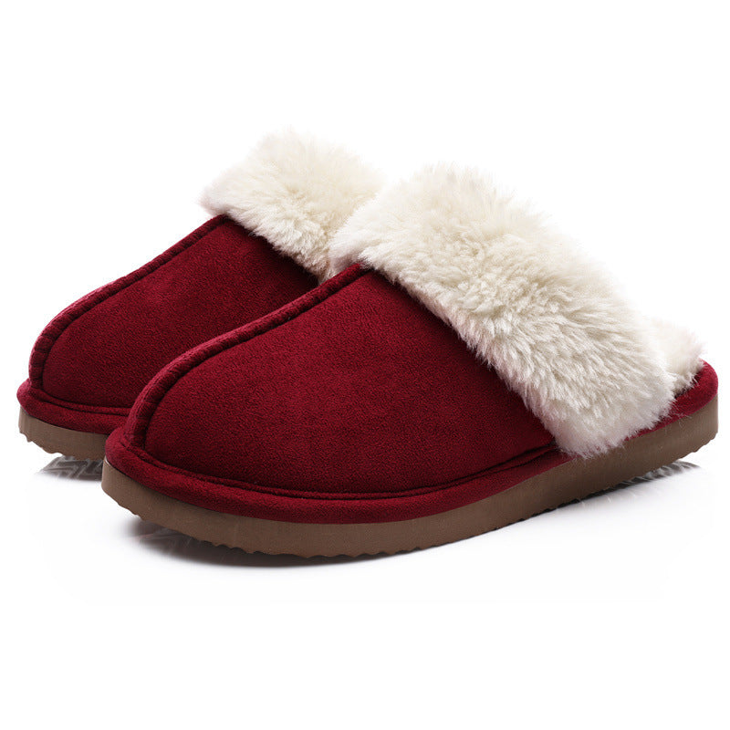 Warm home platform non-slip plush slippers