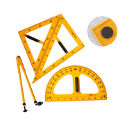 Dreieckiges Lineal und Winkelmesser-Set, Mathematik-Lehrmittel