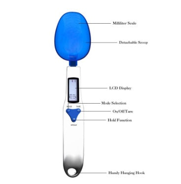 Stainless Steel Household Electronic Measuring Spoon Scale