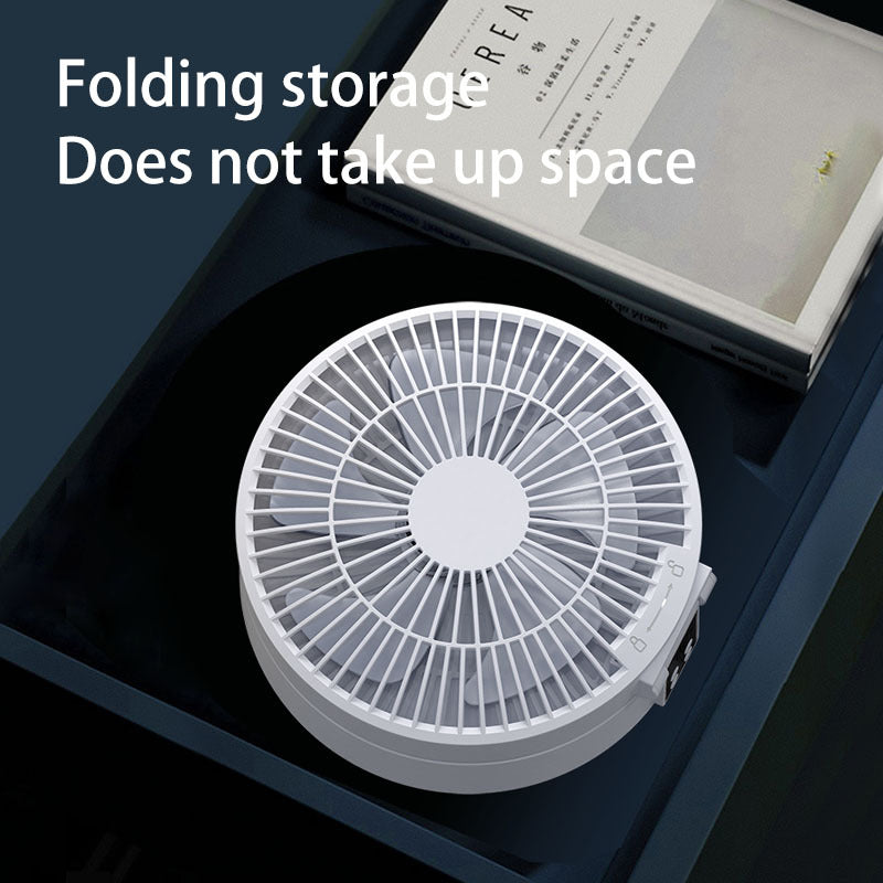 Remote Controlled Portable Rechargeable Ceiling USB Electric Folding Fan Night Light Air Cooler for Household Appliances