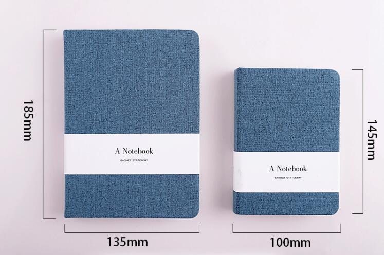 Japanese and Korean small super thick fabric notebook