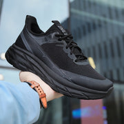 Modische, rutschfeste Schuhe mit dicker Sohle, lässige Slip-on-Schuhe für Herren, atmungsaktive Schnürschuhe, Laufsport-Sneakers