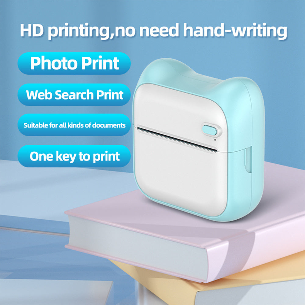 Mini Pocket Printer For Students Portable Home Small Label Photo Bluetooth Thermal Printer