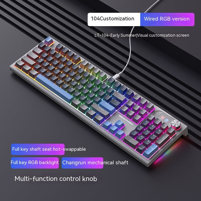 Bluetooth Wireless Three-mode Mechanical Keyboard