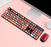 Drahtlose Punk Tastatur und Maus Set