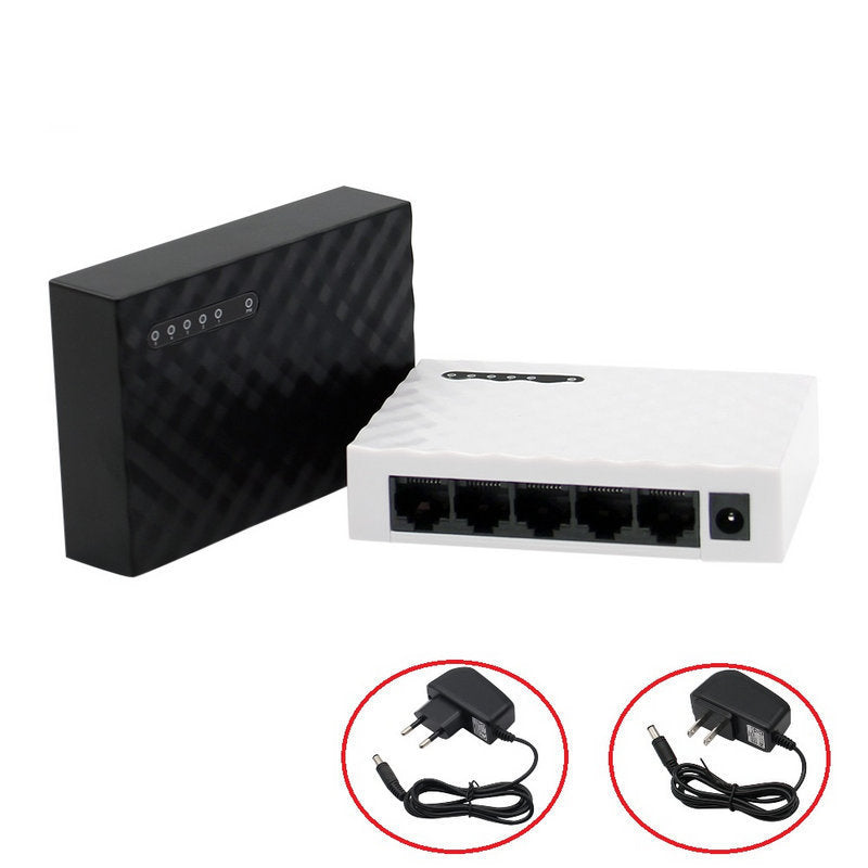 Gigabit Home Switching Ethernet Network Hub with 5 Ports Distributor