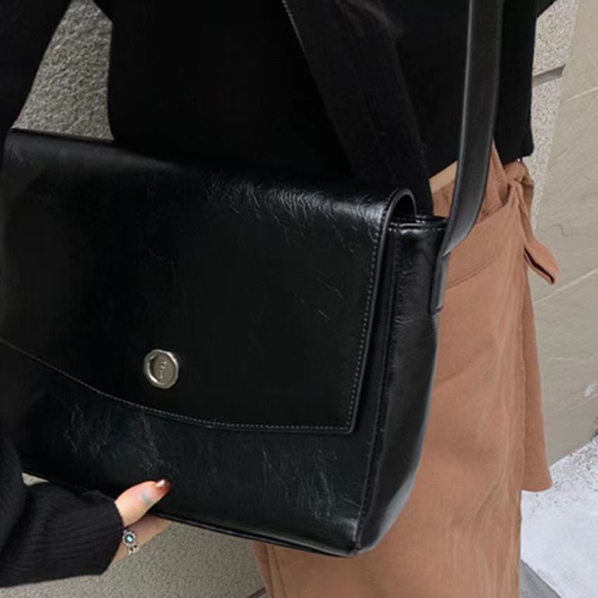 Retro-strukturierte Pendler tasche mit großer Kapazität