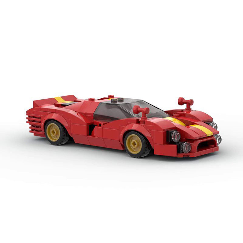 MOC-101795 Ferrari 330 P4 Junge Spielzeug Rennbausteine Auto Montage Modell