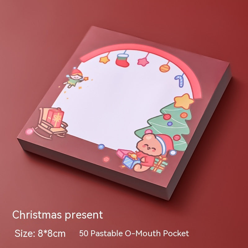 Cartoon Christmas Sticky Notes Student Stationery