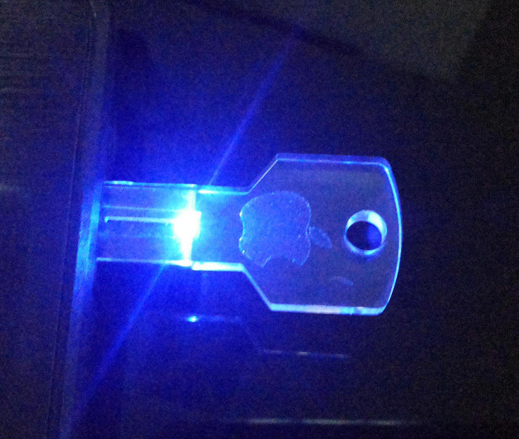 Transparent illuminated USB