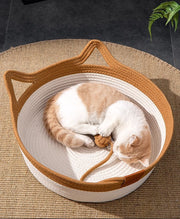 Grobes Leinen Rattan gewebt Vier Jahreszeiten Universal Sommer Katzen Nest