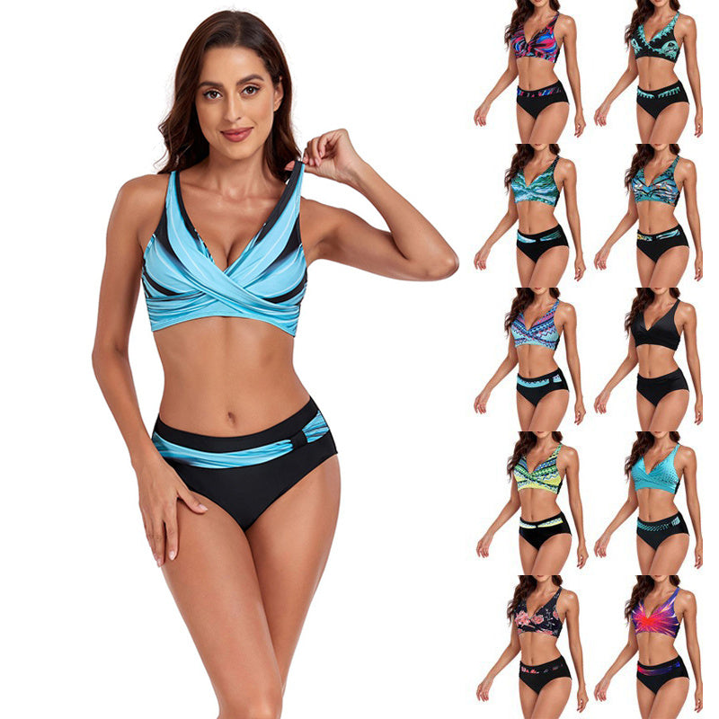 New Split Swimsuit Lady Sexy Halter Bikini Swimsuit