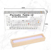 Perioden System mit 83 Arten realer Elemente im Inneren, Acryl-Perioden System der Elemente Proben, leicht zu lesen, kreative Geschenke für Natur Wissenschaftler und Studenten