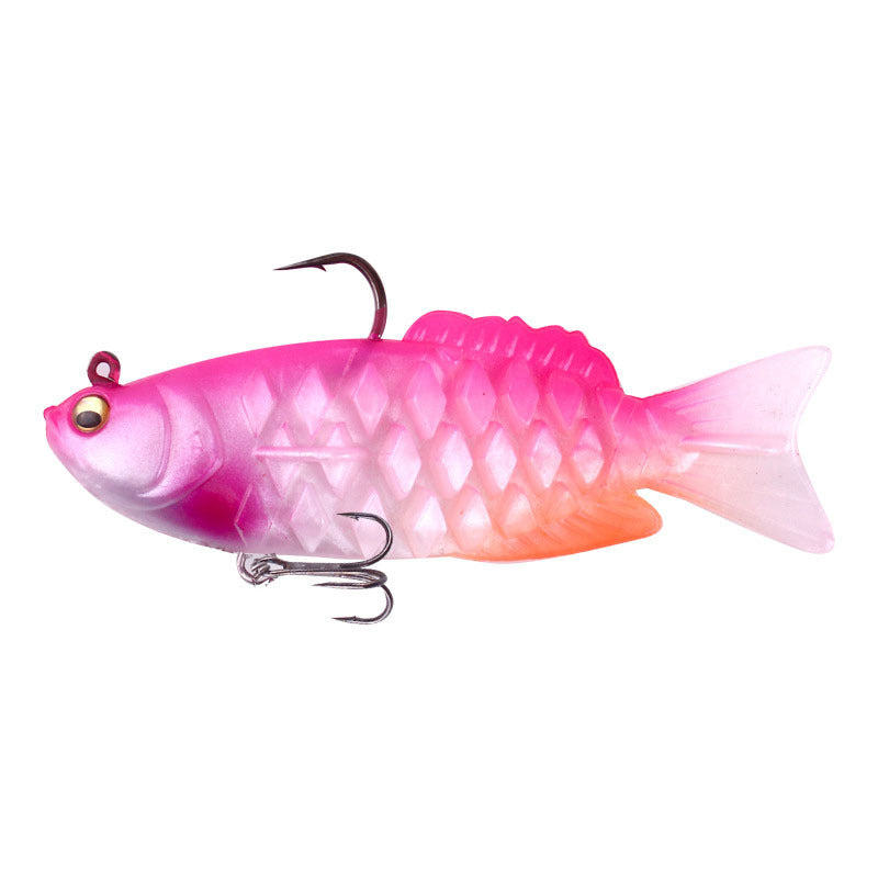 Soft Shad Lure Ultrasoft Multisection Silicone