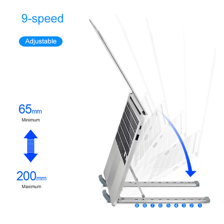 Zusammenklappbarer, anhebbarer Desktop-Notebook-Tablet-Computerständer