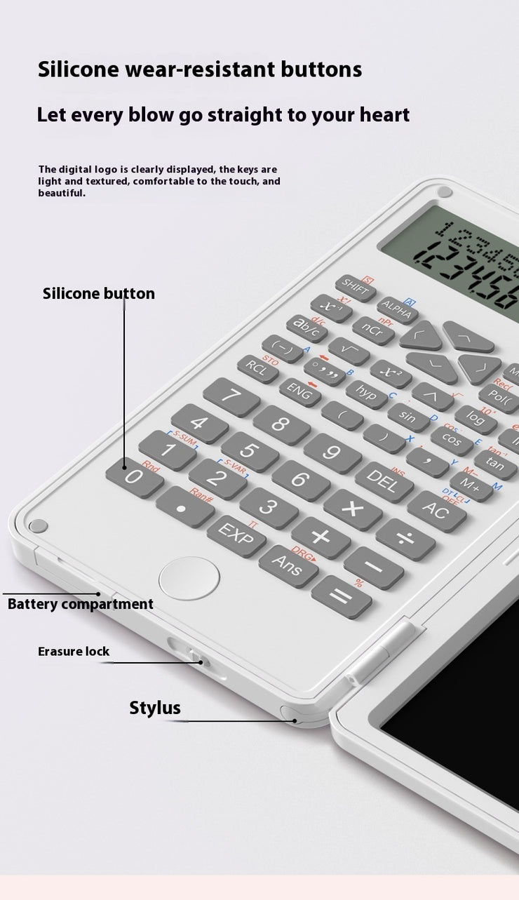 Neu Wissenschaftlicher Rechner Buchhaltung Spezielle Tragbare Mini Tablet Computing Maschine Handschrift Bord Prüfung Taschenrechner