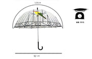 Käfig transparent Regenschirm Langer Griff