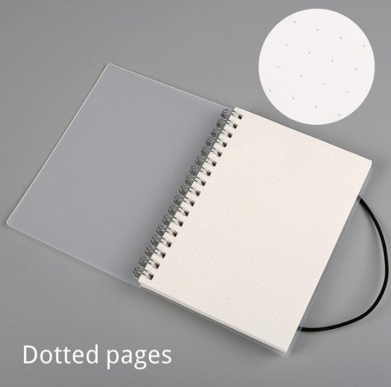 Plastic Cover Bound Spiral Notebook