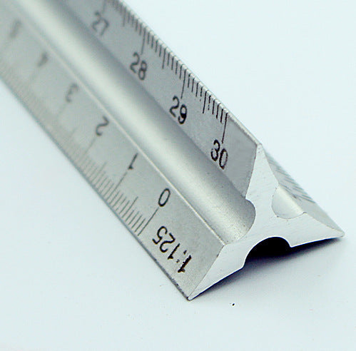 Metal Silver Architect Technical Triangle Ruler