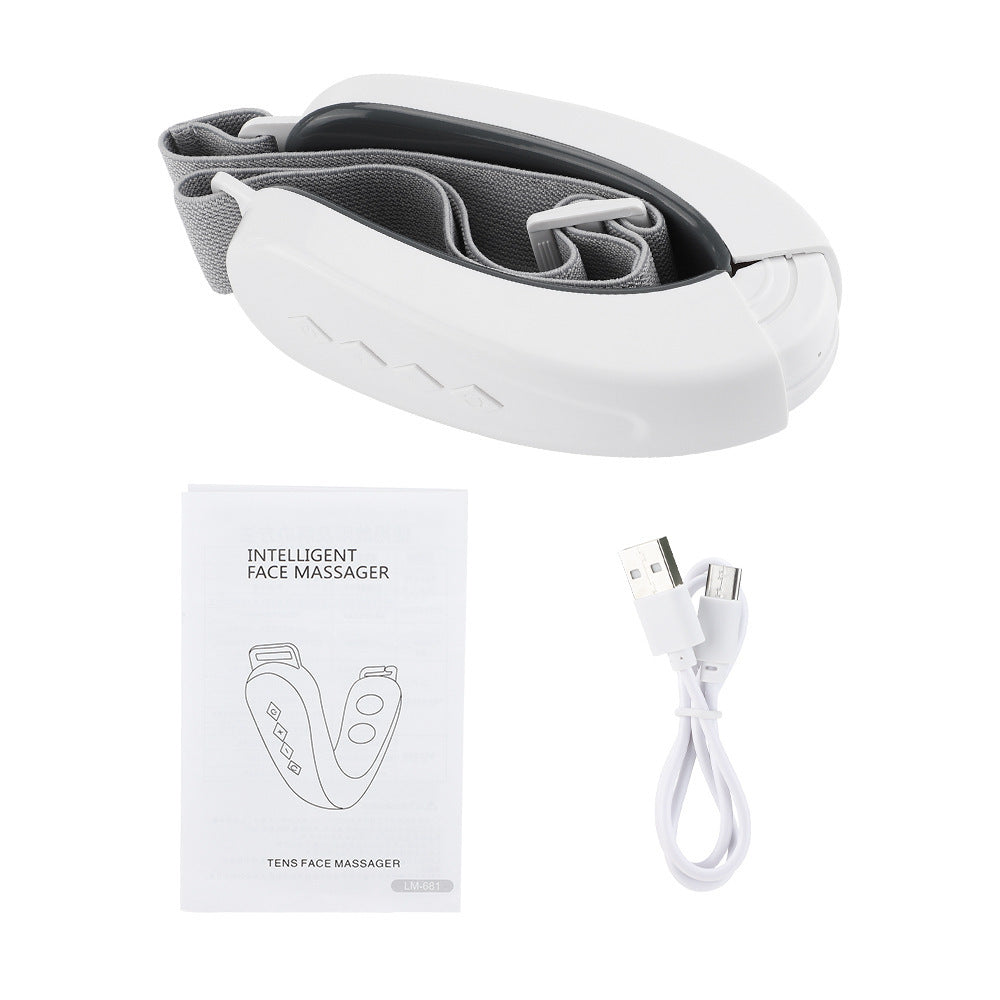 Facial massage device for micro current lifting and tightening skin care instruments