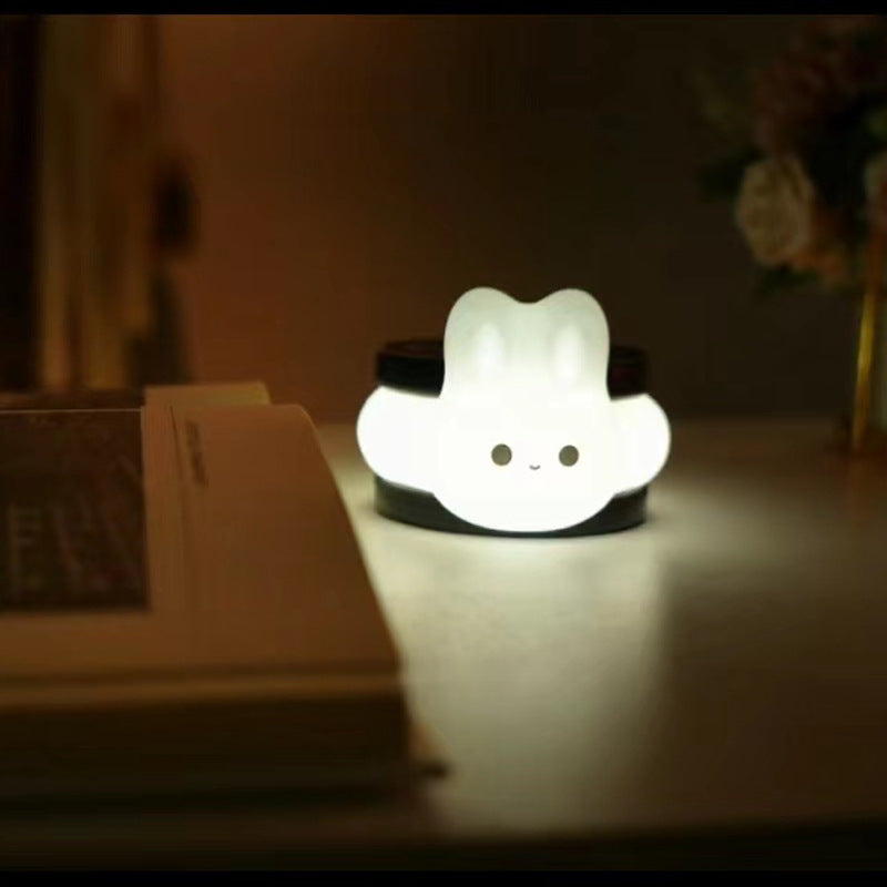 Little Rabbit New Product Charging And Plugging Creative Mini Silicone Clap Lamp