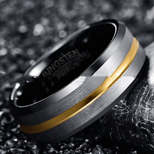 Matt Surface Tungsten Ring Men