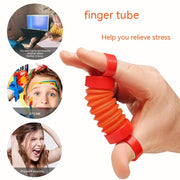 Finger Popper Zappeln Spielzeug Finger Übung Dekompression Stretch Tube Spielzeug Ergotherapie Spielzeug