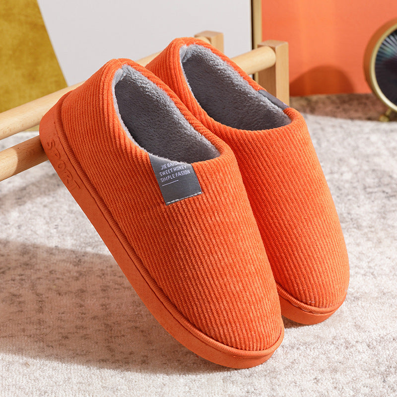 Thick bottom and keep warm at home non-slip cotton slippers