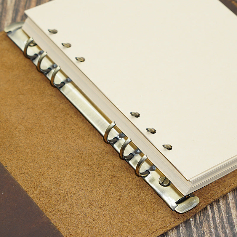 A5 Binder Handmade Cowhide Leather Diary