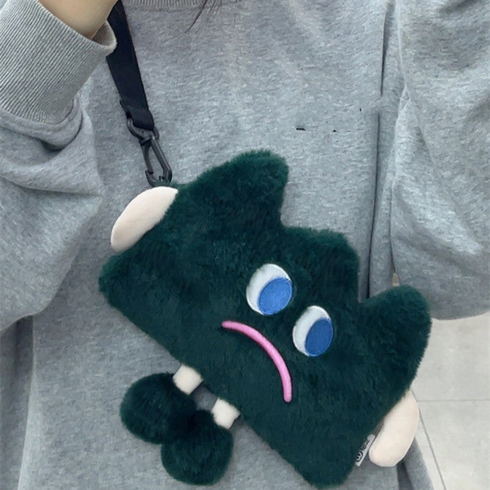 Emotional Cell Phone Bag Plush Shoulder Bag