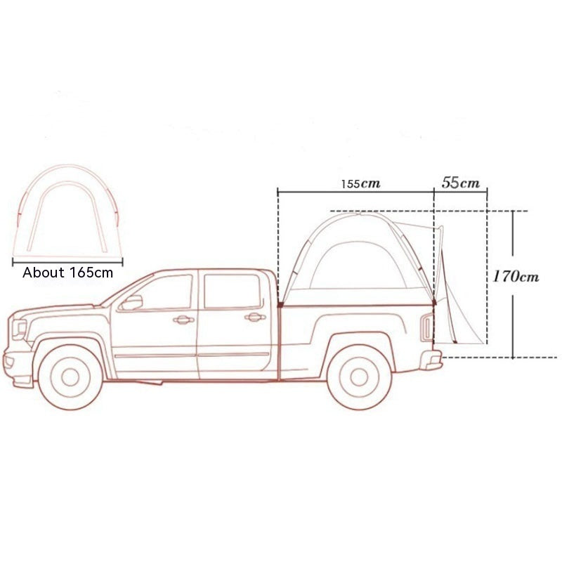 Multi-Funktions-Zelt für Outdoor-Auto-Rückbox