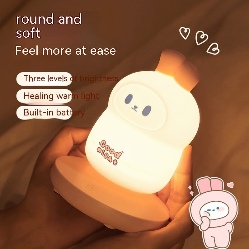 Rabbit USB Silicone Night Lamp Charging Lamp