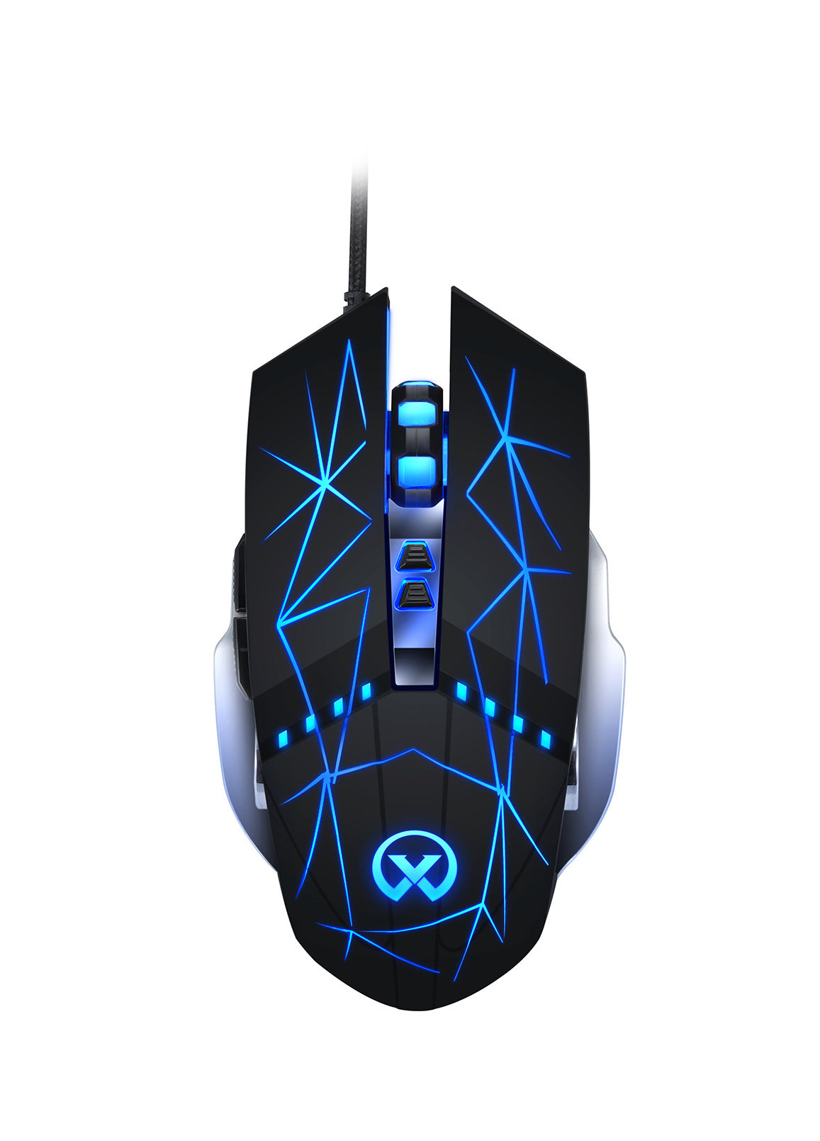 Optical gaming mouse with USB light