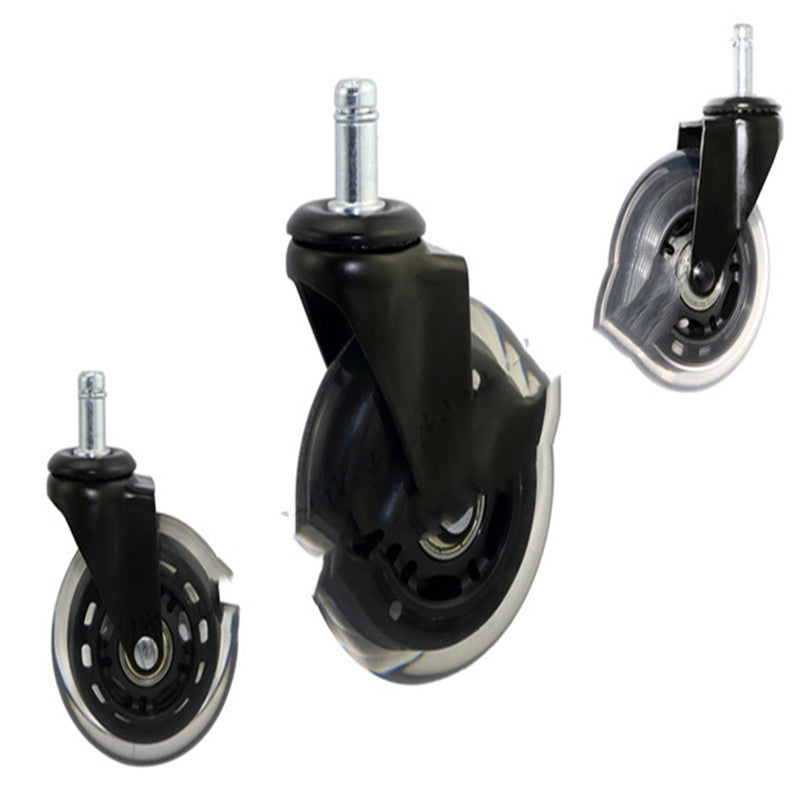 Benyu Casters 2.5 Black Transparent Wheel Furniture Wheel