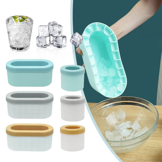 Silicone Ice Cube Mold Ice Bucket Summer Homemade DIY Refrigerator Freeze Ice Maker Creative Ice Cube Mold Barware Tools