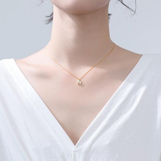 S925 Silver Drop Necklace Simple Personality