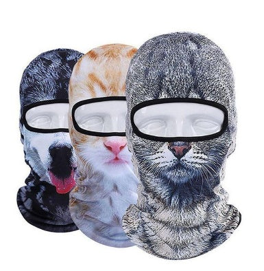 3D Katzen Winter Outdoor Maske