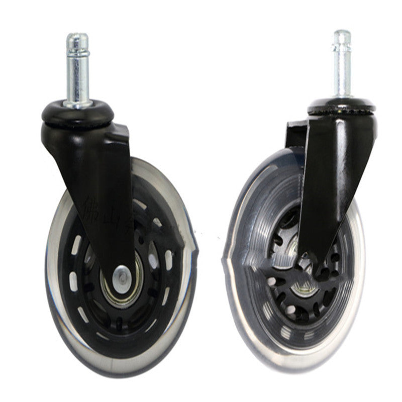 Benyu Casters 2.5 Black Transparent Wheel Furniture Wheel