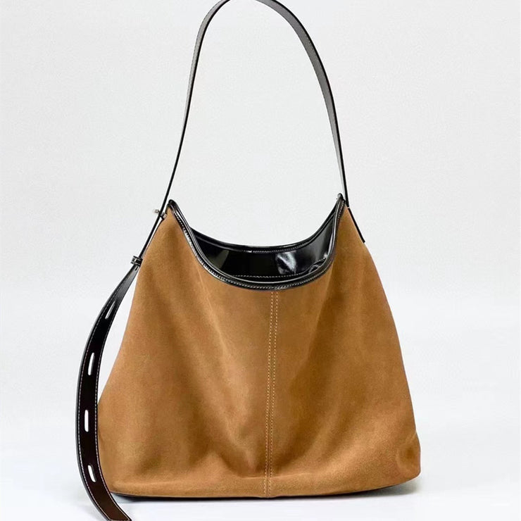 Matte Leder Damen Unterarm Pendler Tasche