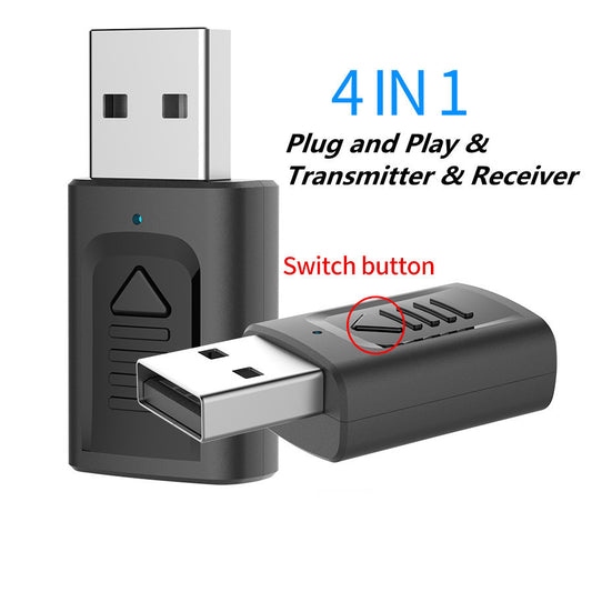 Four-in-One USB Audio Transmitter Receiver