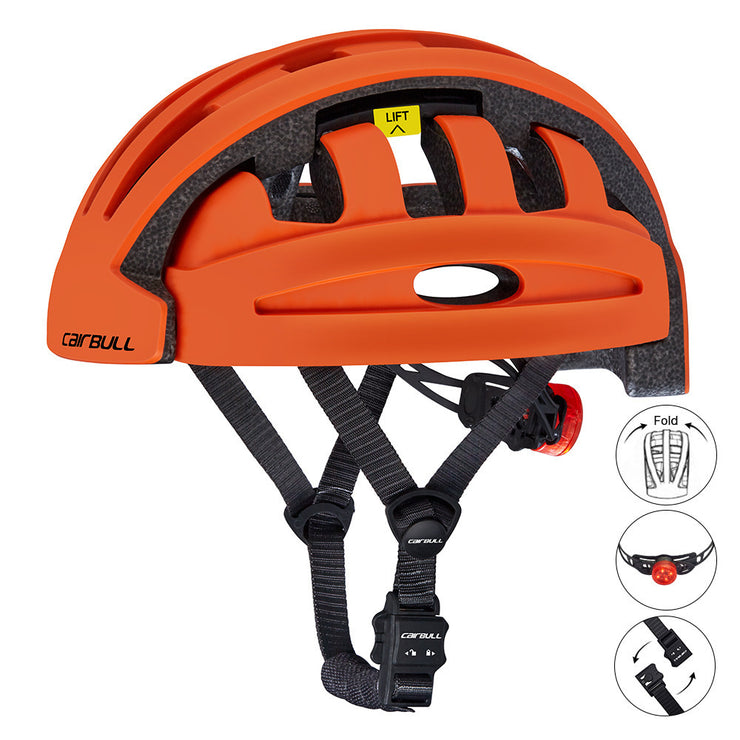 Folding cycling helmet