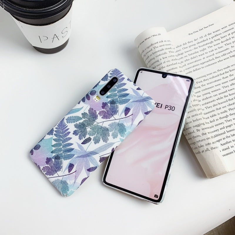 Simple leaf phone case