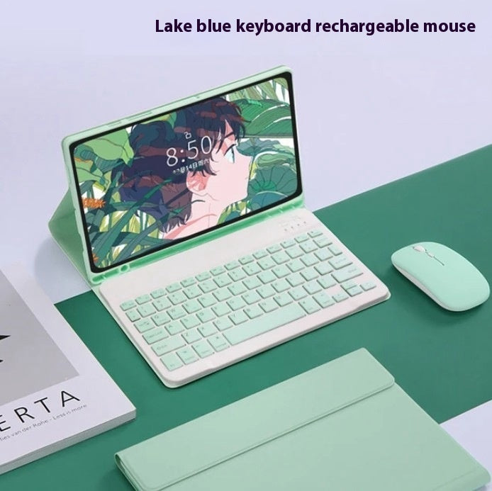 Bluetooth Keyboard Mouse Leather Case Protective Shell