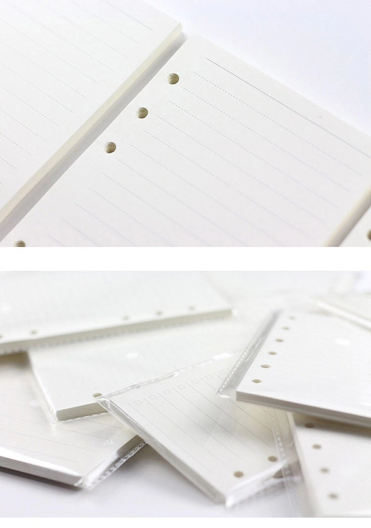 6-hole notebook loose-leaf lined