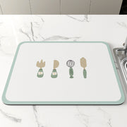 Kitchen Draining Mat Heat Proof Mat Teacup Mat