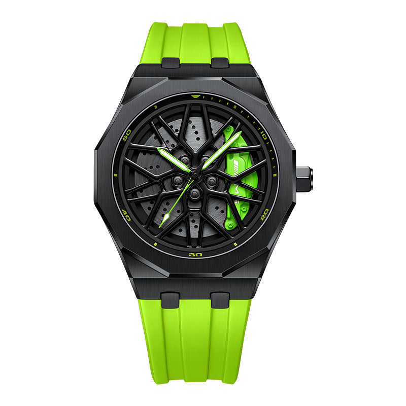 Men's Forged Hollow Waterproof Wheel Watch