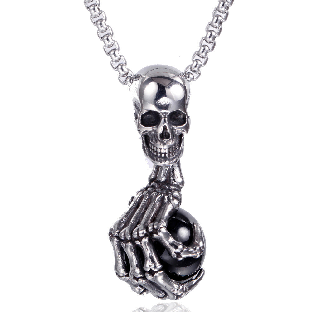 Domineering Rock Stainless Steel Necklace Ornament