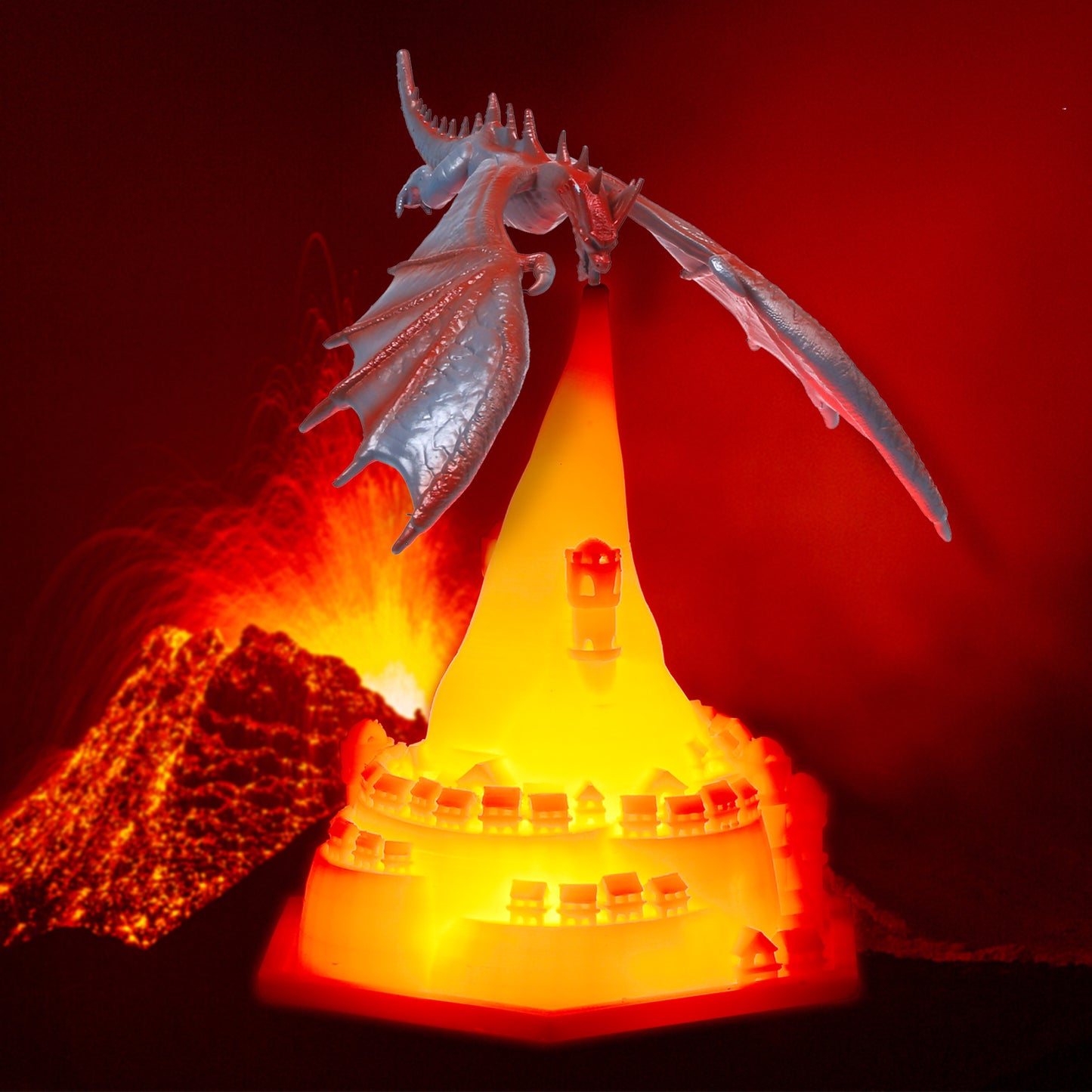 Dynamic Balance Dragon Desk Lamp 3D Printing